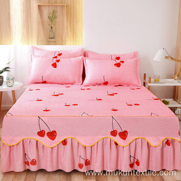 bedskirts set with Lace Matching Bed Skirt Bedspread